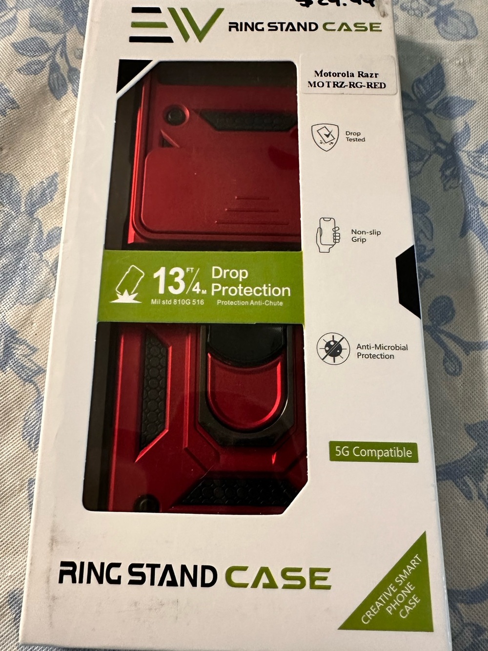 Ring Stand Case for Motorola - Red